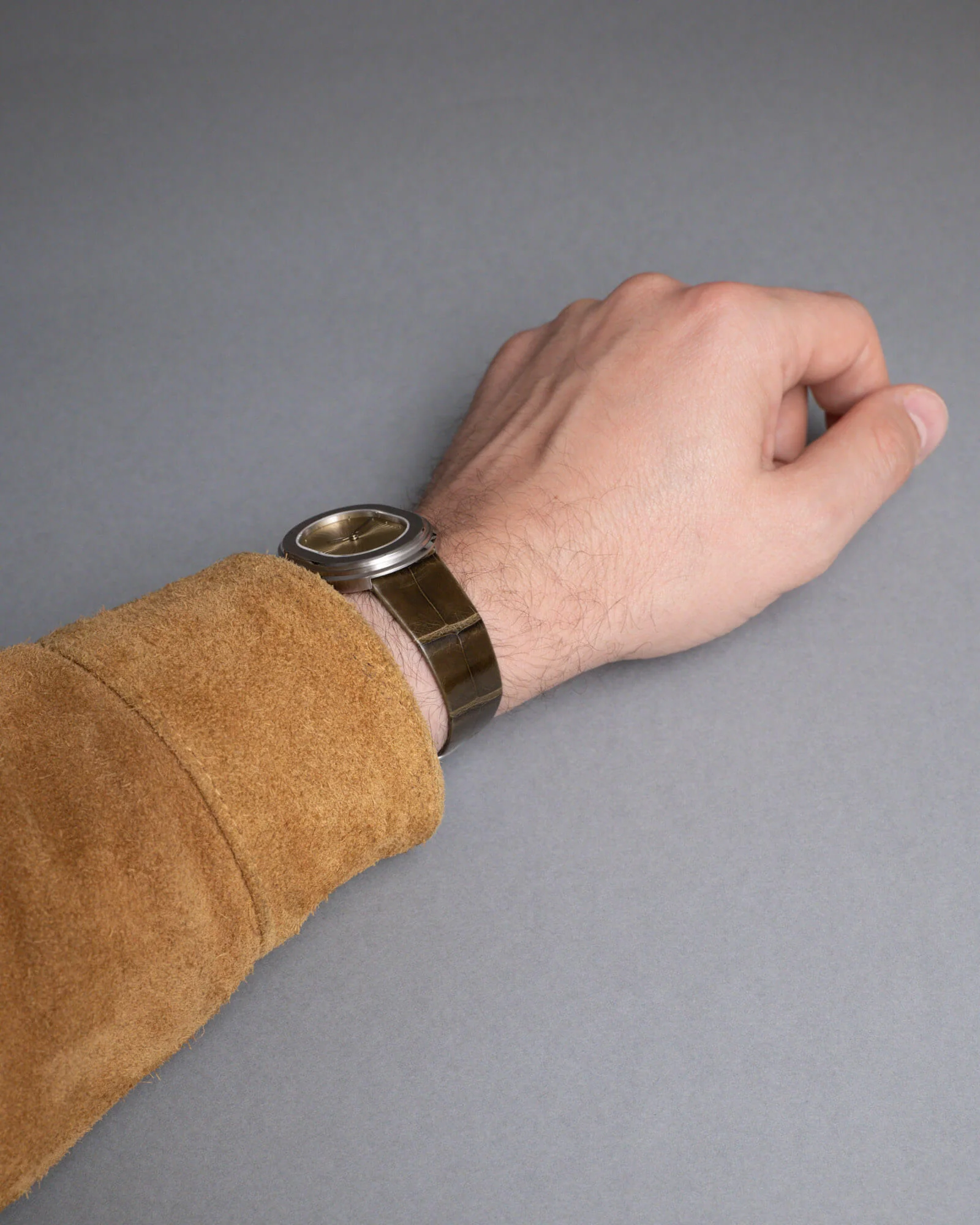 Bracelet 'Parade' – Alligator Olive - Image 4